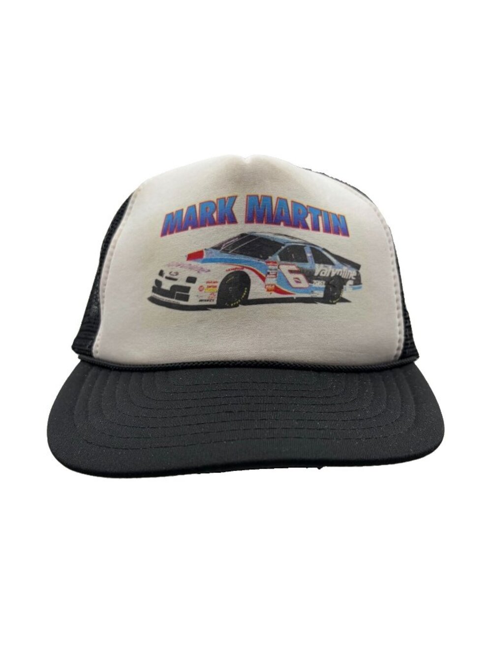 Mark Martin #6 Valvoline Car NASCAR Vintage Racing Snapback Trucker Hat Cap Dad